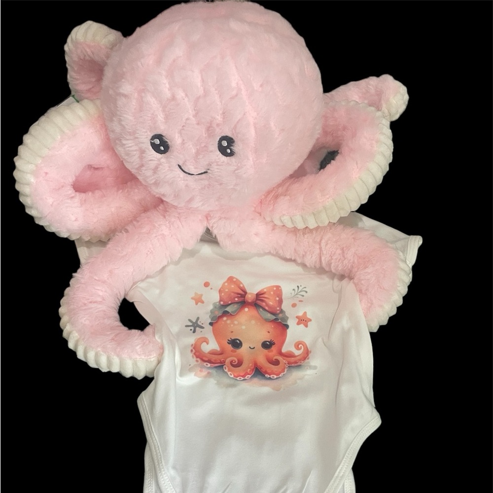 Custom octopus baby onesie